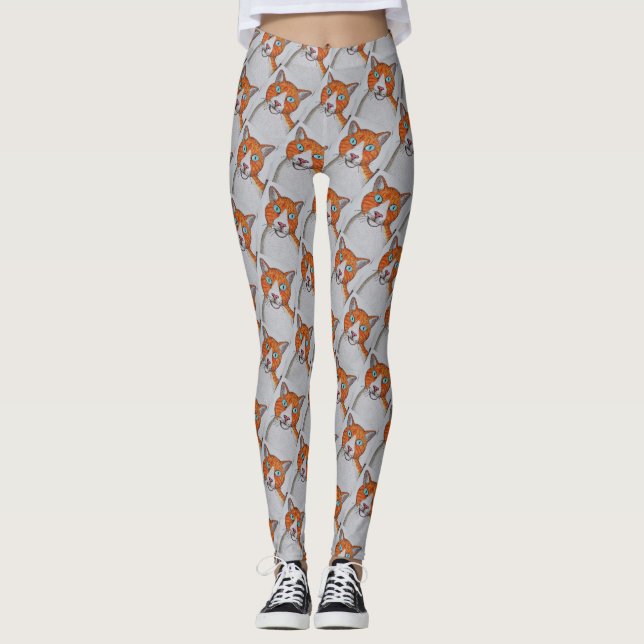 cat patterned Leggings (Framsida)
