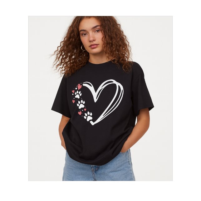 Cat Paw Prints on My Heart for cat lovers T Shirt (Skapare uppladdad)