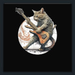 Cat Pay Guitar Sten Cat Heavy Metall Cat Mus Fototryck<br><div class="desc">Cat Spela Guitar Sten Cat Heavy Metall Cat Music Cat Cat</div>
