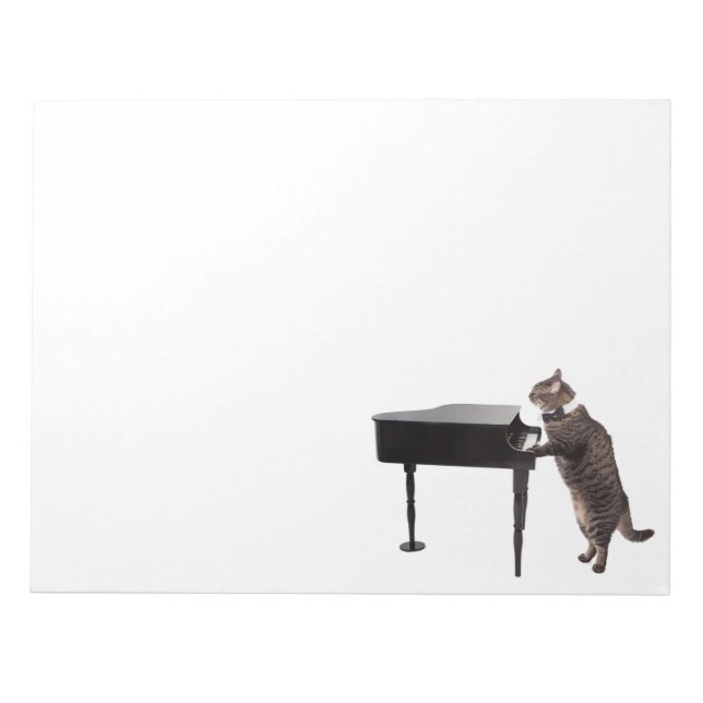 Cat Pay Piano Anteckningsblock (Framsida)