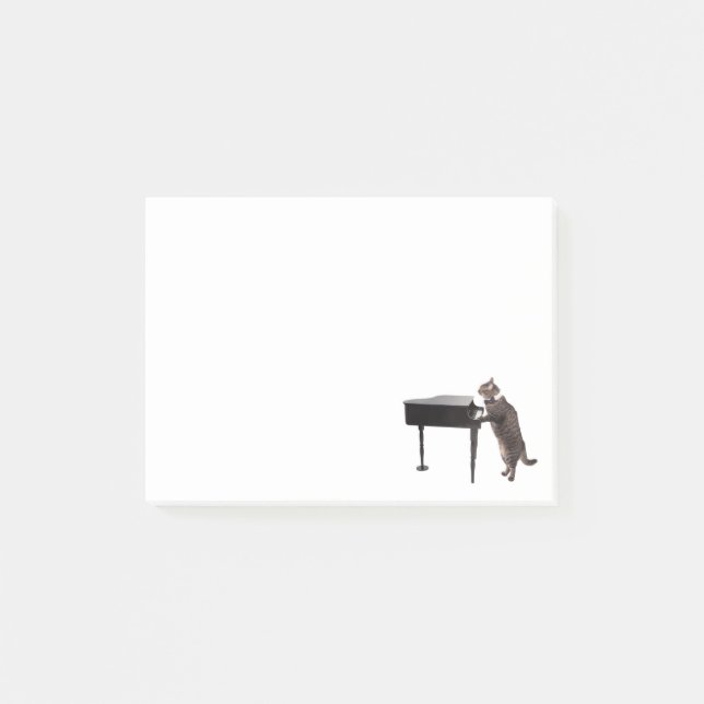 Cat Pay Piano Post-it Block (Framsida)