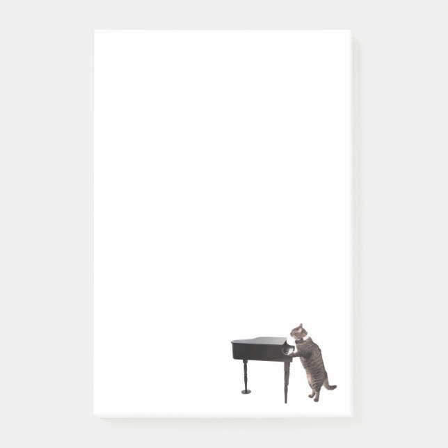 Cat Pay Piano Post-it Block (Framsida)