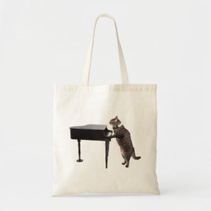 Cat Pay Piano Tygkasse