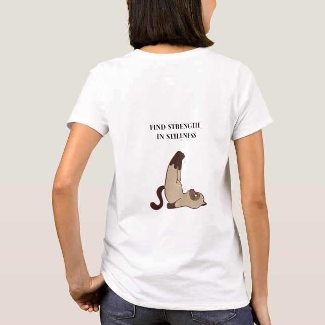 CAT Peacnice Warrior Yoga T Shirt (Baksida)
