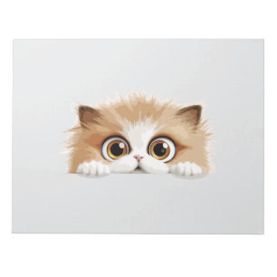 Cat Peeking Cute Adsible Funny Animal Tecknad Pet Anteckningsblock