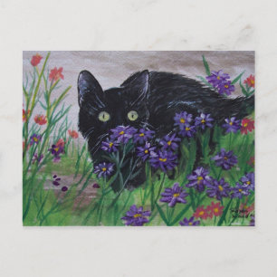 Cat Peeking-vykort Vykort