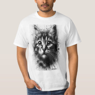 Cat Pen Black T Shirt