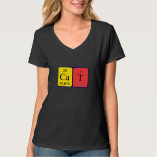 Cat Periodisk skjorta bord namn Tee Shirt