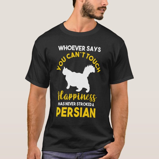 Cat Persian 5 T Shirt (Framsida)