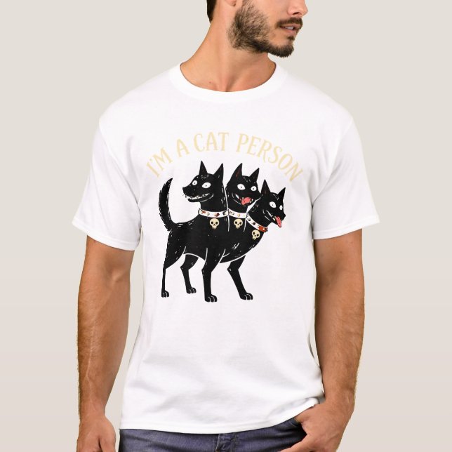 Cat Person Forever T Shirt (Framsida)
