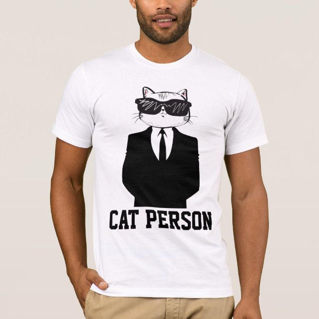 CAT PERSON Funny T-shirts (Framsida)