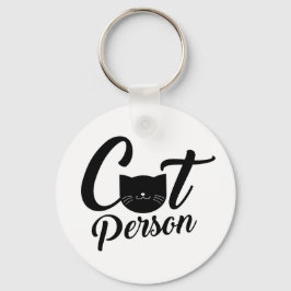 Cat Person Nyckelring