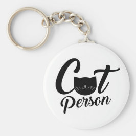 Cat Person Nyckelring
