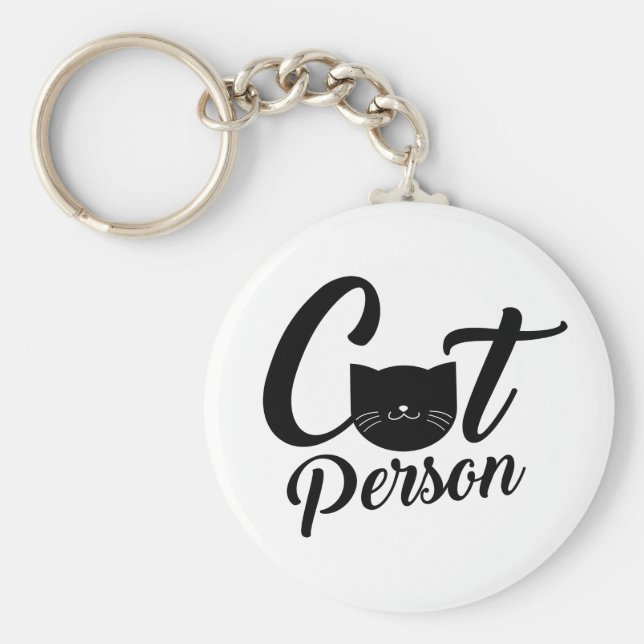Cat Person Nyckelring (Framsidan)