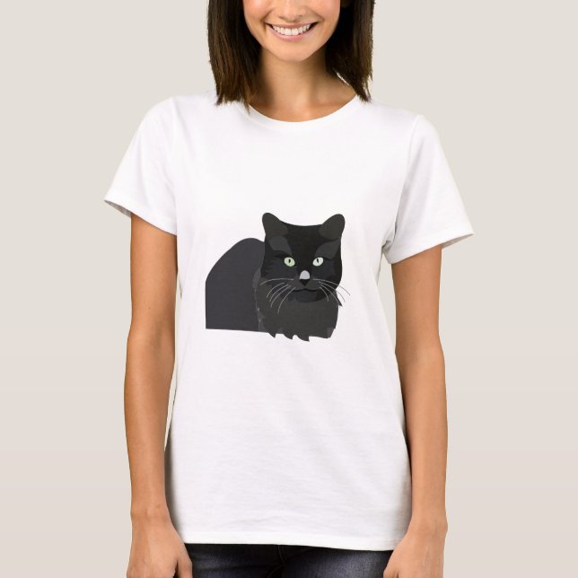 Cat Pet Animal T Shirt (Framsida)