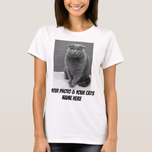 CAT PET-ANPASSNINGSBAR T-SHIRTS - LÄGG TILL PETS P