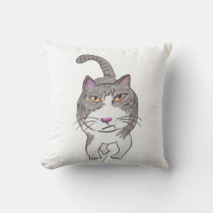 Cat Pet Doodle Art Humor Roligt Kudde