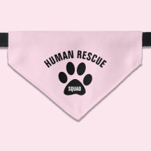 Cat Pet Human Rädding Squad Rosa Bandana