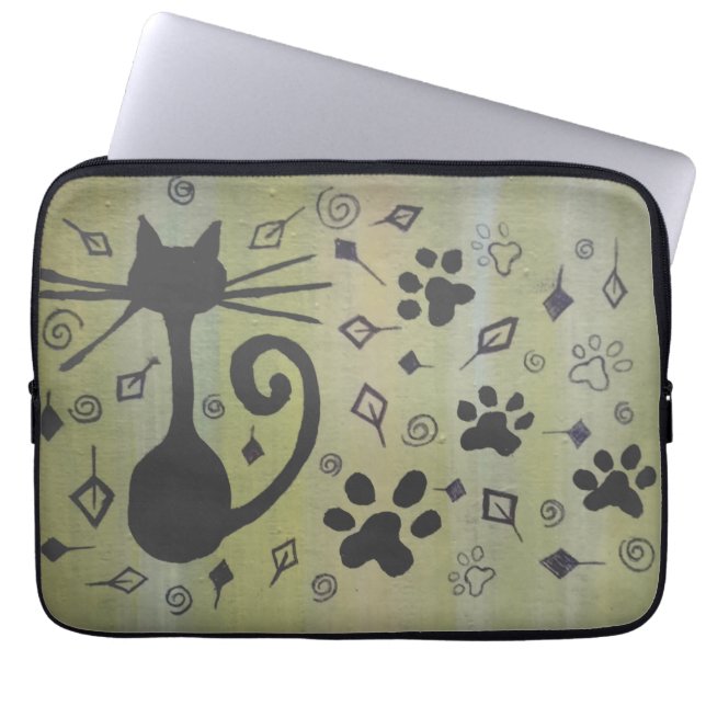CAT PET KÄRLEK GIFT LAPTOP FODRAL (Framsidan)