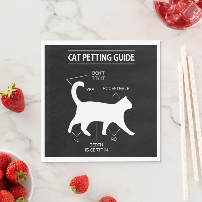Cat Petting Guide Pappersservett (Skapare uppladdad)