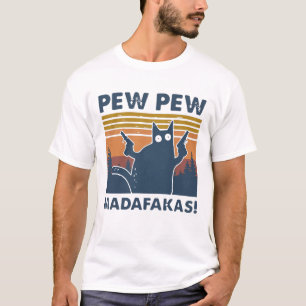 Cat Pew Pew Madafakas Vintage T Shirt