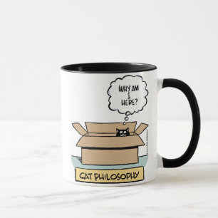 Cat Philosophy Large Ringer Mugg
