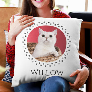Cat Photo Pillow - Personlig Pet Keepsaké Gift Kudde