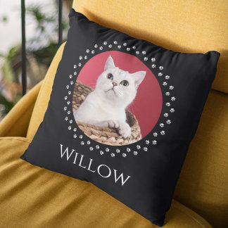 Cat Photo Pillow - Personlig Pet Keepsaké Gift Kudde