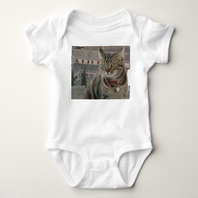 Cat Photography Baby Jersey Bodydress, White Tröja (Framsida)