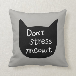 Cat Pillow Cute Cat cushion Cat Lover-gåva Kudde