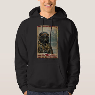Cat Pilot Mike Echo Oscar Whisky Hur gör du Hoodie