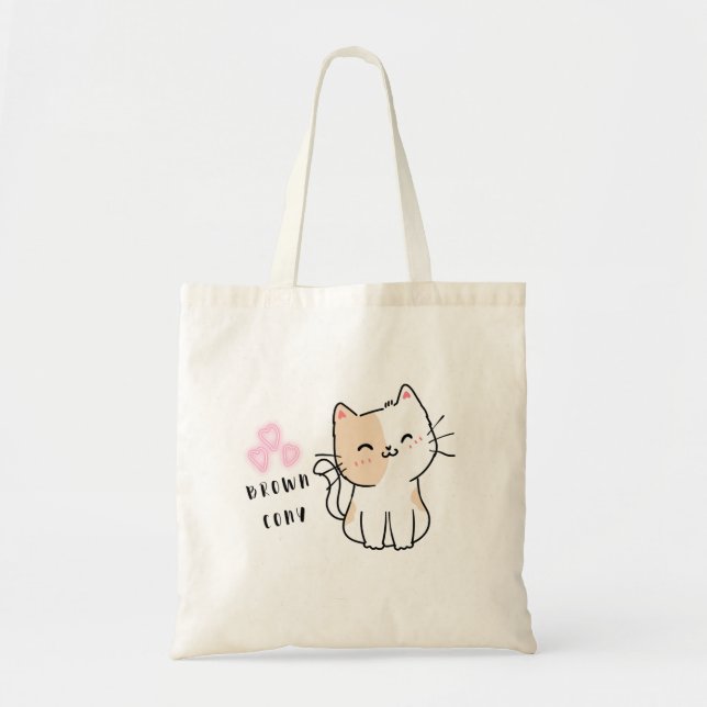 Cat Pinky Design Tote bags Tygkasse (Framsidan)