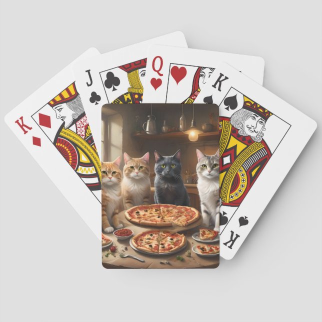 Cat Pizza Night, Casinokort (Baksidan)