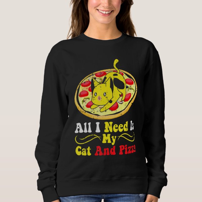 Cat Pizza T Shirt (Framsida)