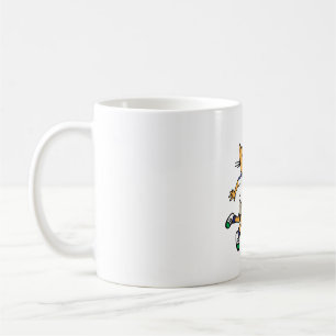 Cat play tennis kaffemugg