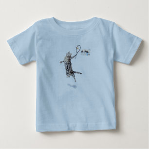 Cat Played Tennis Tee Shirt