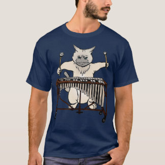 Cat Playing Vibraphone Jazz Marimba T Shirt