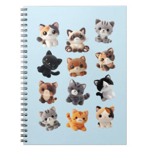Cat Plush Leksak-samling Anteckningsbok
