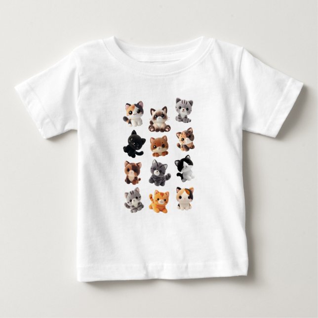 Cat Plush Leksak-samling T Shirt (Framsida)