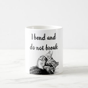 Cat Poets Jean de La Fontaine I böje inte brott Kaffemugg