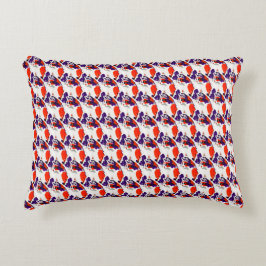 Cat Porträtt - Orange och våld för feta bilder Prydnadskudde