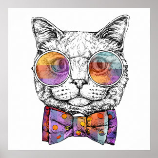 Cat Porträtt Poster