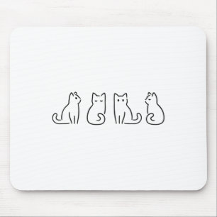 Cat Posate Cat Lover Minimalist Art Musmatta