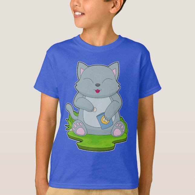 Cat Potato chip T Shirt (Framsida)