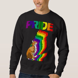 Cat Pride Cat Rainbow Färg Funny Cat Lovers Kitte Lång Ärmad Tröja