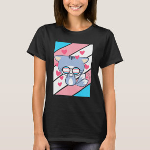 Cat Pride Heart Transgender Flagga Lgbt Proud Ally T Shirt