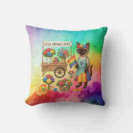 Cat Pride Tassar Cat-inspirerat Pride LGBTQ Kudde