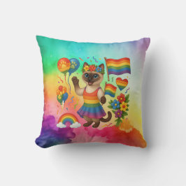 Cat Pride Tassar Cat-inspirerat Pride LGBTQ Kudde