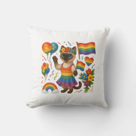 Cat Pride Tassar Cat-inspirerat Pride LGBTQ Kudde