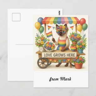 Cat Pride Tassar Cat-inspirerat Pride LGBTQ Vykort